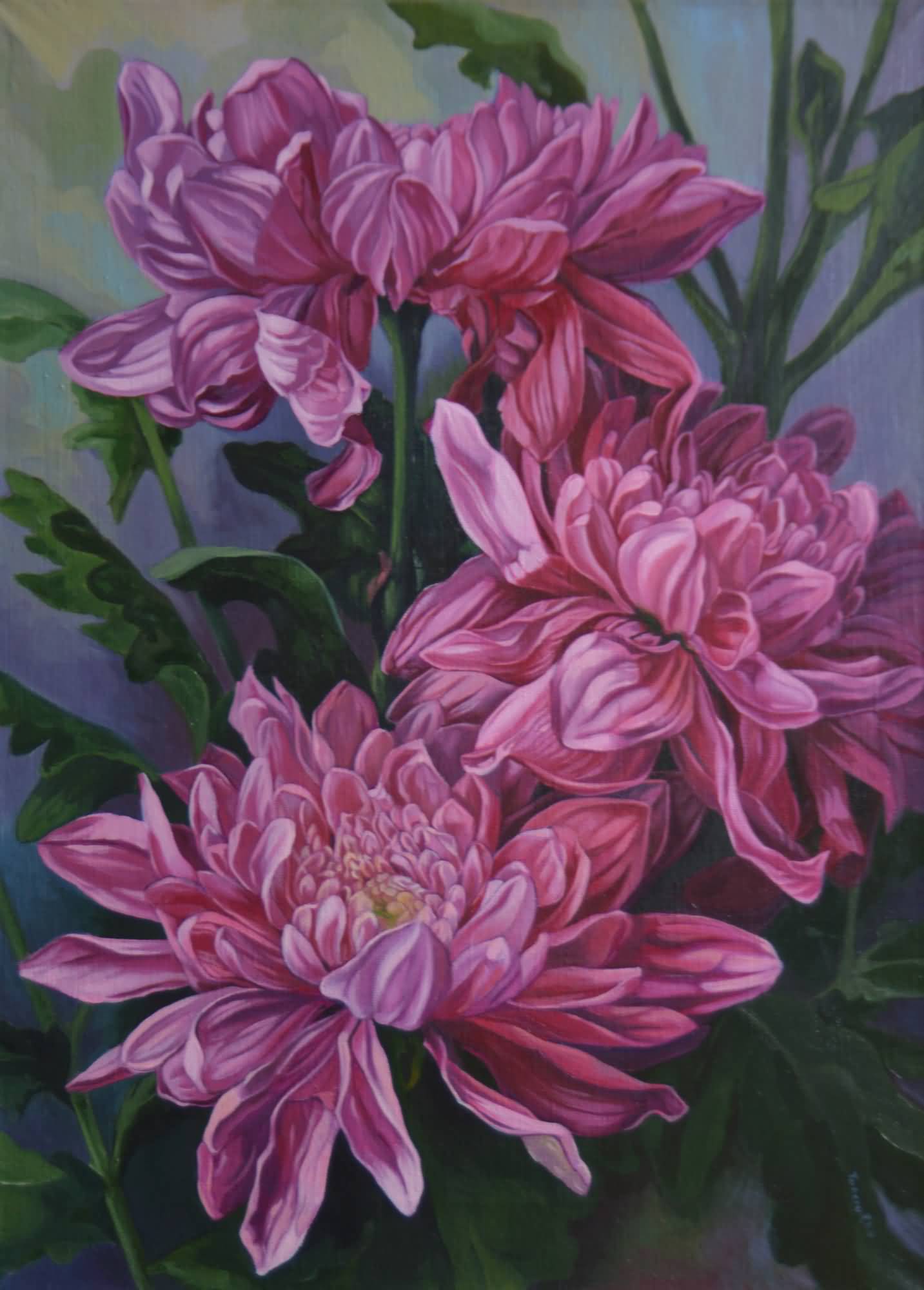 Flowers. Oil on canvas. 40x52cm. 2021